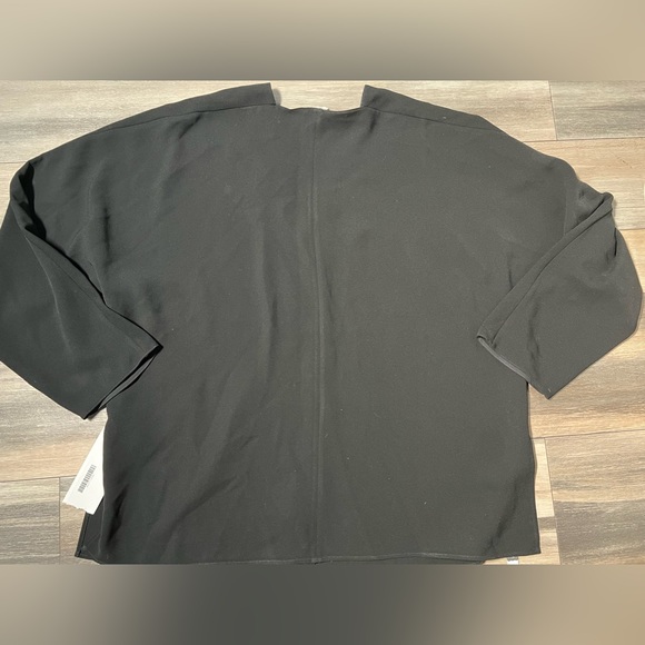 Lafayette 148 New York Black classy Blouse- Medium - Picture 6 of 9